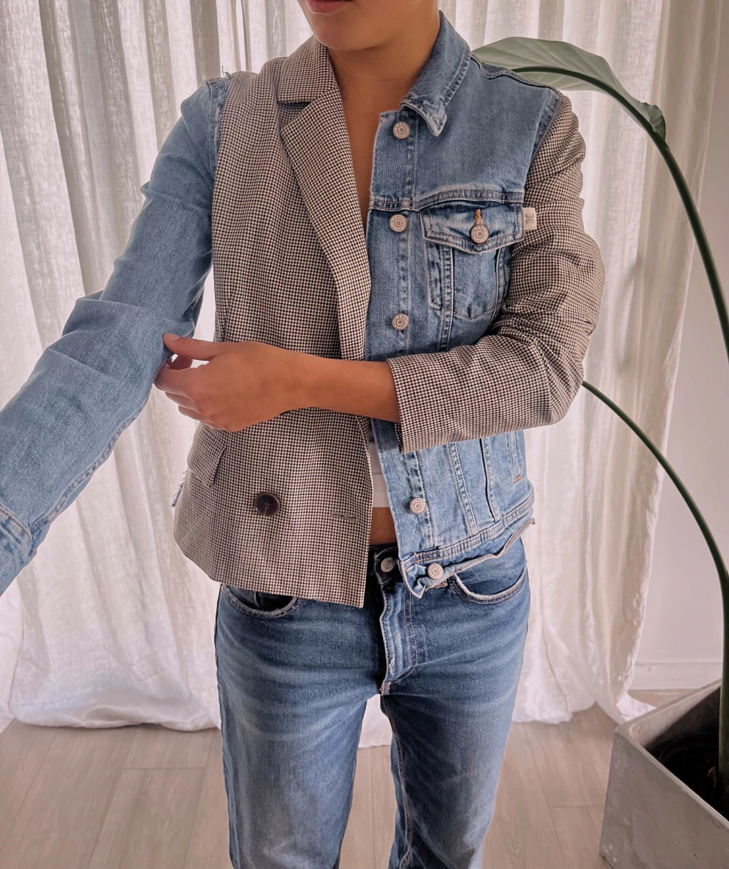 Blazer mitad mitad